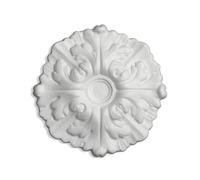 DECOSA Rosace Daphne Ø 22 cm - polystyrène - blanc - 1 pce