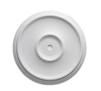 DECOSA Rosace Elsa - Ø 35 cm - polystyrène - blanc - 1 pièce
