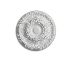 DECOSA Rosace Emilia Ø 48 cm - polystyrène - blanc - 3 pièces