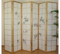 Décoshop26 Paravent 6 Panneaux Japonais en Bois 264x175 cm PAR06056
