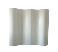Décoshop26 Paravent Design en Bambou 200 x 250 cm Blanc PAR06005