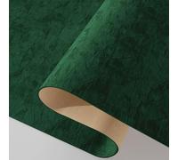 Decotalk Papier Peint Vert Foncé Velours 60X500cm Papier Peint Auto-Adhésif Salle de Bain Adhesif pour Meuble Vert Velvet Film Adhésif Pour Meuble Épais Film Adhesif Bote À Bijoux Escalier Armoire