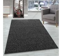 DecoTappi Tapis Modernes Design Anthracite 280x370 cm Poil Ras Gabbeh Optique Robuste Bureau à Domicile Chambre Moquette