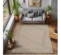 DecoTappi Tapis modernes design Beige 140 x 200 cm bouclé moderne naturel style tissé minimaliste pour salon chambre
