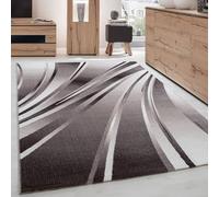 DecoTappi Tapis Modernes Design Marron 160x230 cm Moderne Lignes fluides Abstrait, idéal Salon Chambre Salle à Manger