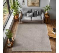 DecoTappi Tapis Modernes Design Marron 60x100 cm bouclé Moderne Brun, Aspect tissé Naturel pour Salon, Chambre, Bureau ou entrée