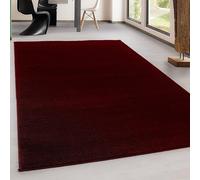 DecoTappi Tapis Modernes Design Rouge 140x200 cm Salon Pile Courte Moderne Couleur Unique moucheté