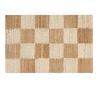 Decotique Chess Paillasson 60x90 Blanc cassé/Jute Naturel