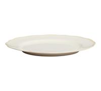 Decotique Fleur Assiette 28 cm Lot de 4 Blanc/ Sable