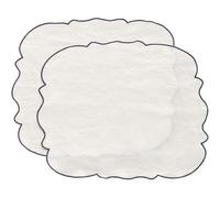 Decotique Gia Set de Table 35x45 Lot de 2 Blanc/Bleu