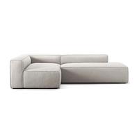 Decotique Grand Canapé Lounge 3 Places Extrémité Ouverte Droite Moonwhite