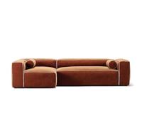 Decotique Grand Hue Canapé 4 Places Méridienne Gauche Moonwhite/Cuivre