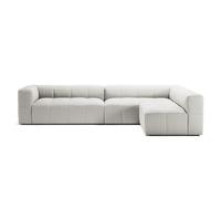 Decotique Mure Canapé 4 Places avec Extrémité Ouverte Droite Steam/Blanc