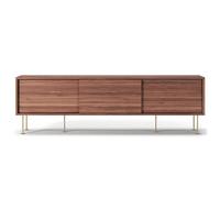 Decotique Vogue Meuble TV avec Pieds 180 Noyer/Laiton