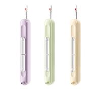 Decoud Vite,Smavles 3Pcs Amélioré 2 en 1 Enfile Aiguille Découseur, Enfile Aiguille Couture Main EnfileAiguille Enfichable Passe Fil Couture Enfile Kit Couture pour Quilting Craft