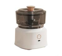Découpe-ail électrique sans fil pour mini aliments pour hachoir (modèle | Pour une opération à une touche, hache l'ail instantanément, liberté sans fil, taille compacte de 13,5 cm, rangement facile