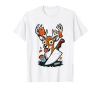 Découpe du Cerf Carte Morceaux De Venaison Diagramme Boucher T-Shirt