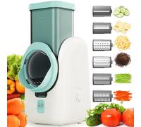 Découpe-légumes électrique, Râpe a Légumes Électrique,Râpe de cuisine électrique,Hachoir multifonctionne découpe legumes facilment, fromage, carottes, chocolat,Blanc