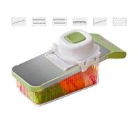 Découpe-Légumes - Outil De Cuisine Multifonctionnel 6-En-1 Portable Avec Récipient,Trancheuse Coupe-Légumes | Pour Gingembre Assaisonnement Oignon Carotte Tomate Salade Fruit Restaurant Cuisson