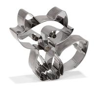 Découpe pâte inox Renard Assis 8 cm