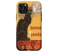 Découpe vectorielle Le Chat Noir Bonne Année Bonne Année Coque pour iPhone 11 Pro
