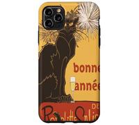 Découpe vectorielle Le Chat Noir Bonne Année Bonne Année Coque pour iPhone 11 Pro Max