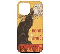 Découpe vectorielle Le Chat Noir Bonne Année Bonne Année Coque pour iPhone 12 Pro Max