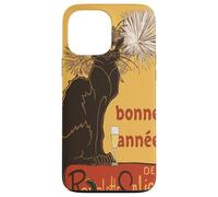 Découpe vectorielle Le Chat Noir Bonne Année Bonne Année Coque pour iPhone 13 Pro Max