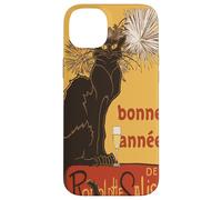 Découpe vectorielle Le Chat Noir Bonne Année Bonne Année Coque pour iPhone 14 Plus