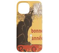 Découpe vectorielle Le Chat Noir Bonne Année Bonne Année Coque pour iPhone 15