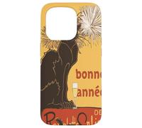 Découpe vectorielle Le Chat Noir Bonne Année Bonne Année Coque pour iPhone 15 Pro