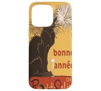 Découpe vectorielle Le Chat Noir Bonne Année Bonne Année Coque pour iPhone 15 Pro Max