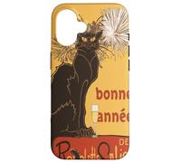 Découpe vectorielle Le Chat Noir Bonne Année Bonne Année Coque pour iPhone 16