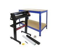 Découpe Vinyle 72cm & Etabli Q-Rax Bleu en Acier - Création Autocollant