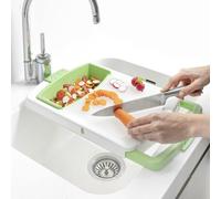 Découper Extensible Avec Plateau, Récipient Et Passoire 3 IN 1 Practicut Hymne