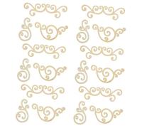Découpes en Bois Feuille Dorée 16 Pièces, Décoratives, Adhésives | Mariage et Décoration Intérieure, Style Esthétique, Éléments Décoratifs pour Loisirs Créatifs