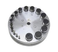 Découpeur de disques circulaire | Ensemble de poinçon et matrice 17 pièces en acier carbone haute résistance | Set de 17 Pièces pour Fabrication de Bijoux Découpe Disque,pour Métal, Argent, Cuir, Pier