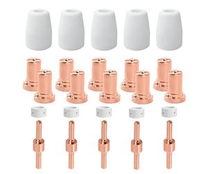 Decoupeur Plasma Parkside Buse Consommables Parkside Tip Buse Plasma Decoupe Electrode Tip Buse Consommable pour Cut 30 40 50 (25 pièces)