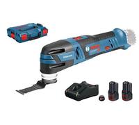 Découpeur ponceur 12V GOP 12V 28 Professional + 2 batteries 3 Ah + chargeur + L Boxx BOSCH 060185800Y