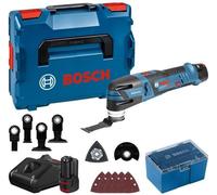 Découpeur-ponceur Bosch Professional GOP 12V-28 + 2 Batteries 3,0Ah + Accessoires + L-BOXX - 06018B5006