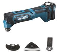 Découpeur-ponceur multifonctions MAKITA 2 batteries 10,8V 2.0 Ah, chargeur, coffret + Kit d'accessoires CXT - TM30DSAEX1