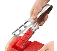 Découpeur Trancheur de Pastèque | Outil de Découpe de Fruits en Acier Inoxydable | Couteau Multifonction Portable pour Cuisine Préparation de Salade de Fruits Repas Cuisson Déjeuner Fête Pique-Nique