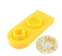 Découpeur Œufs Durs | Trancheuse Œufs Acier Inoxydable | Accessoire Cuisine 2 en 1 pour Fruit Tomate Banane Fraise Cerise Salade Petit-Déjeuner Aliments Tendres | Maison Famille
