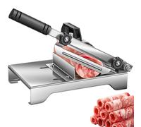 Découpeuse à coupe rapide en acier inoxydable | Trancheuse manuelle pour agneau pour usage domestique, de 0,2 mm à 8 mm, trancheuse pour viande et légumes, trancheuse de précision P