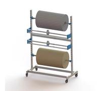 Découpeuse de Film à Bulles à Hauteur réglable avec Support à Double Barre pour Une manutention Efficace des matériaux d'emballage et Une productivité Accrue