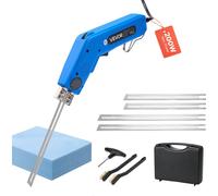 Découpeuse de polystyrène VEVOR, Styrocutter 200 W, découpeuse de mousse réglable 50-500 °C avec lames de découpe 150 mm & 200 mm pour plaques KT, polyéthylène, éponge, caoutchouc - boîte à outils inc