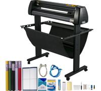Découpeuse de vinyle, paquet de 34 pouces, découpeuse de vinyle, imprimante manuelle de vinyle, écran LCD, découpeuse de tracé, découpeuse d'enseignes avec logiciel Signmaster pour la conception et la