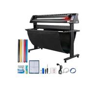 Découpeuse de vinyle semi-automatique 28/34/53 pouces, support sol, imprimante découpe, 3 lames, écran LCD, logiciel SIGNMASTER Pour les débutants en bricolage(1350mm)
