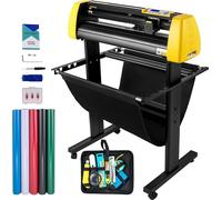 Découpeuse de vinyle VEVOR, 870 mm max. d'alimentation en papier Découpeuse, caméra automatique Découpe du contour Imprimante à écran LCD avec stand Force & vitesse réglables