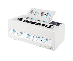 Découpeuse électrique de cartes de visite, 90 × 54 mm avec 2 entrées de papier, marge réglable de 9 à 12 mm, coupe de 30 pièces/min, découpeuse de cartes de visite pour invitations